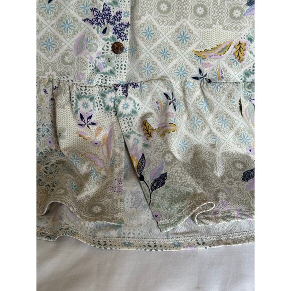 Monteau Los Angeles Patchwork Print summer Dress Womens Med Cottagecore bohemian - Picture 8 of 8